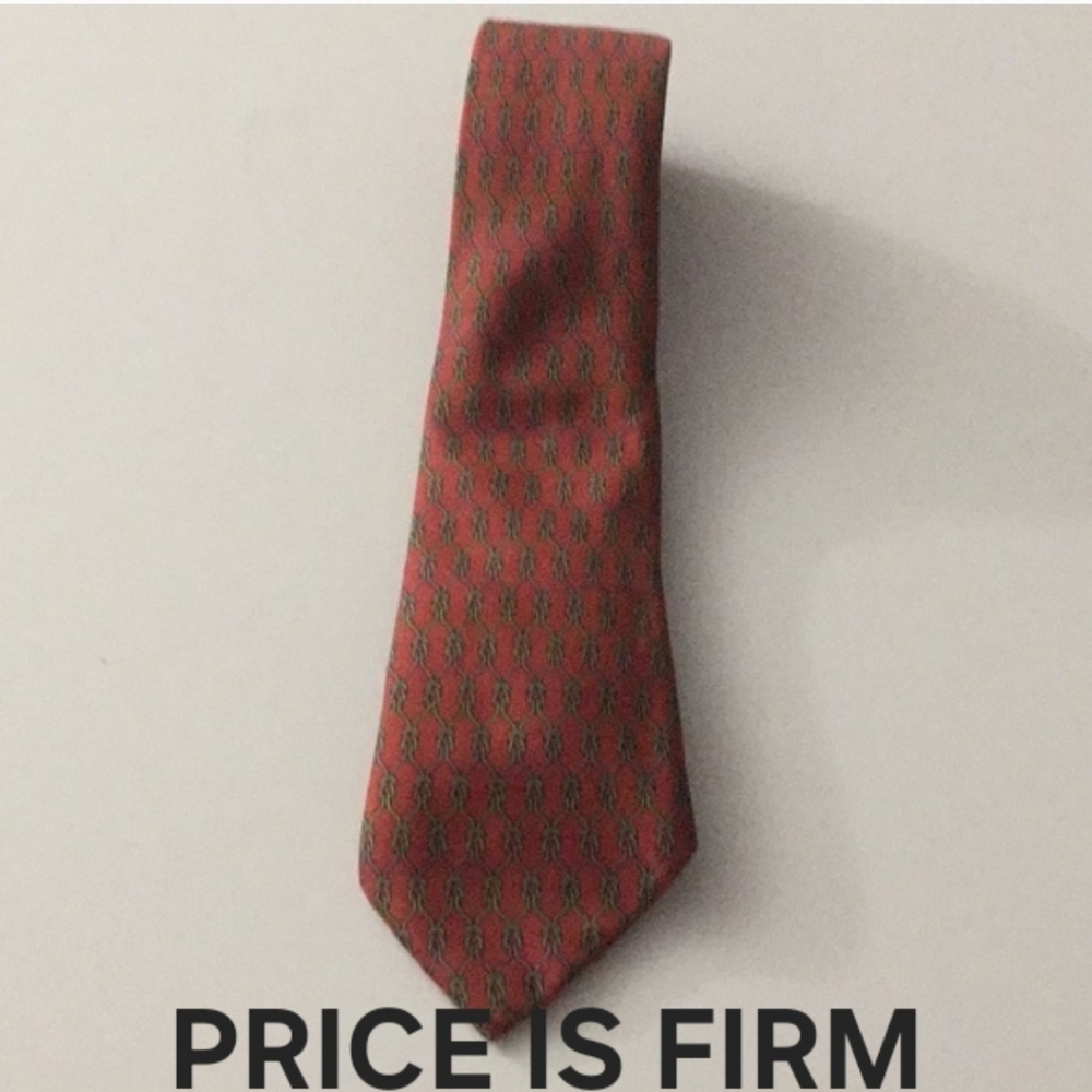 Authentic Hermès Knot Geometric Tie Silk R…